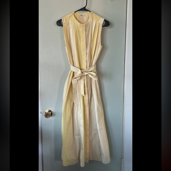 Yellow vintage inspired Uniqlo dress - Picture 4 of 4
